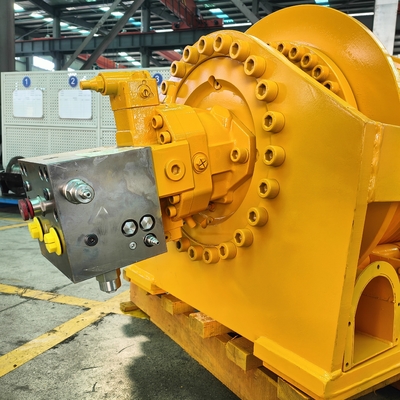 25T 高トルク牽引モーターワイヤライン フラグポールのための水力ウィンチ 0-40m/min 速度
