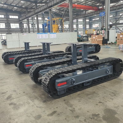 8トンの全地形ゴム鋼クローラータンク 追跡式車体下部 無人車両 ロボット