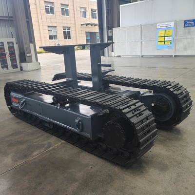 8トンの全地形ゴム鋼クローラータンク 追跡式車体下部 無人車両 ロボット