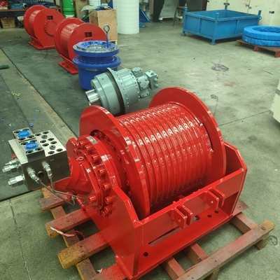 2t 4t 6t 8t 10t 掘削機用の水力ウィンチ ポントンクレーン掘削機と木を引っ張る