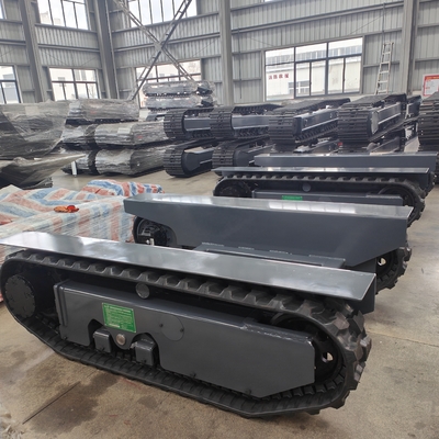 火災対策と荷重輸送機器のためのカスタマイズされたゴムコース・アンダーキャレージ 水力装置付きクローラー・シャシー