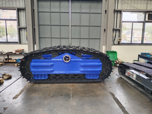 80トンの荷重容量のための移動モーターを装備した牽引トラック・シャシ 調整可能