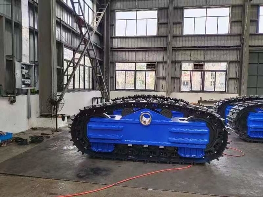 80トンの荷重容量のための移動モーターを装備した牽引トラック・シャシ 調整可能